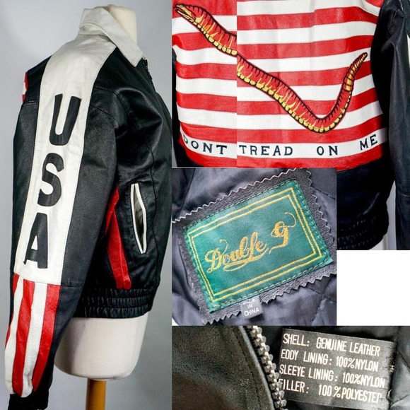 Coolest dont tread on me leather jacket - Picture 6 of 9